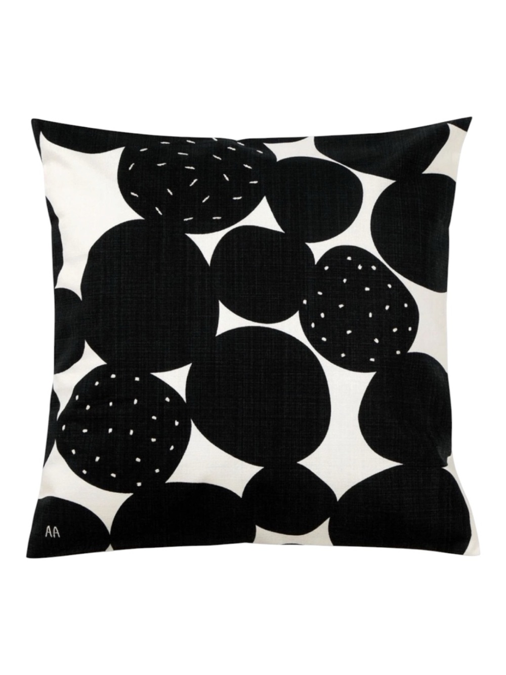 Ikea SANDSENAP Pillow cover, black/white handmade,Envelope Closing 20x20 " NEW
